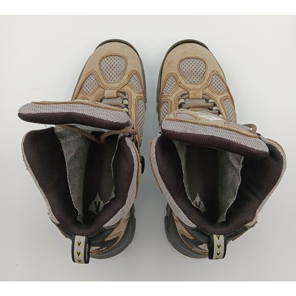 Vasque Boots Breeze Wn 8 Tan Leather Vibram Waterproof Gore-Tex Hiking Outdoor - Picture 4 of 12